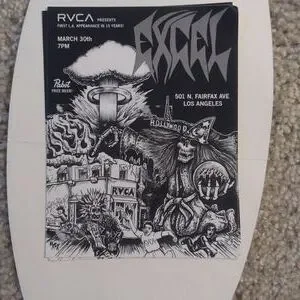 Excel Rv Sticker EXCEL and RVCA | Other | A Very Rare Excel Sticker Flyer Its From Their ...